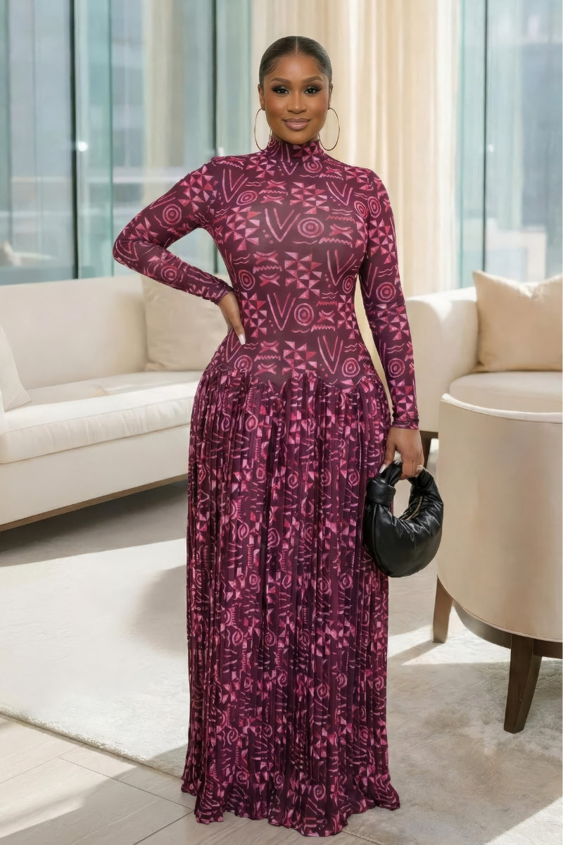 The Evara Pleated Dress