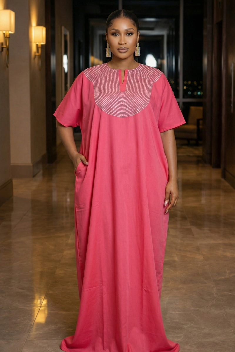 CHIC BOUBOU SPARKLY KAFTAN WITH HIDDEN SIDES POCKETS 4 ( BESTSELLER)