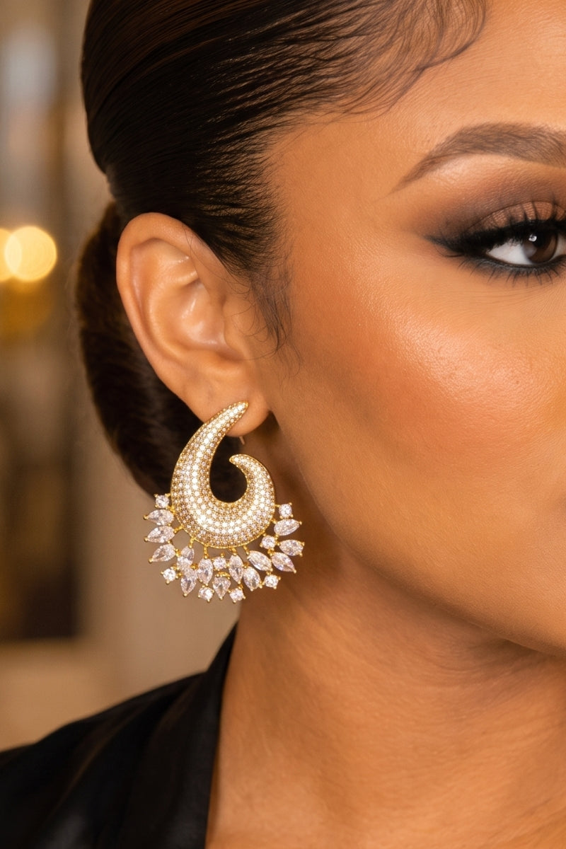 Celestial Crescent Earrings