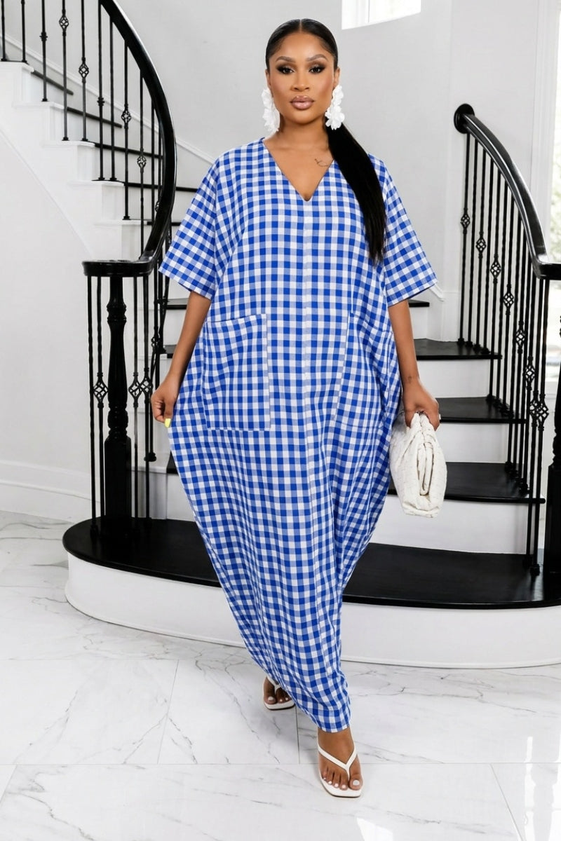 Heritage Luxe Gingham Bubu – Riviera
