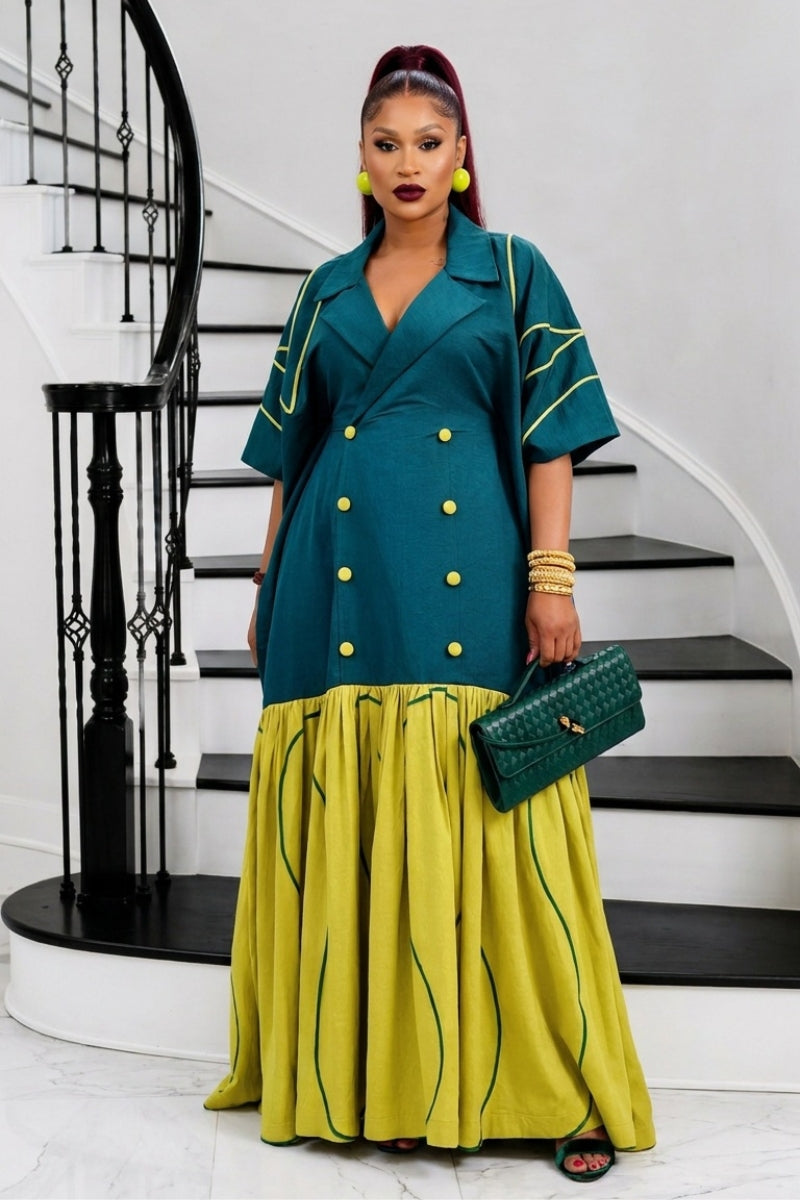 The Executive Lapel Bubu Dress