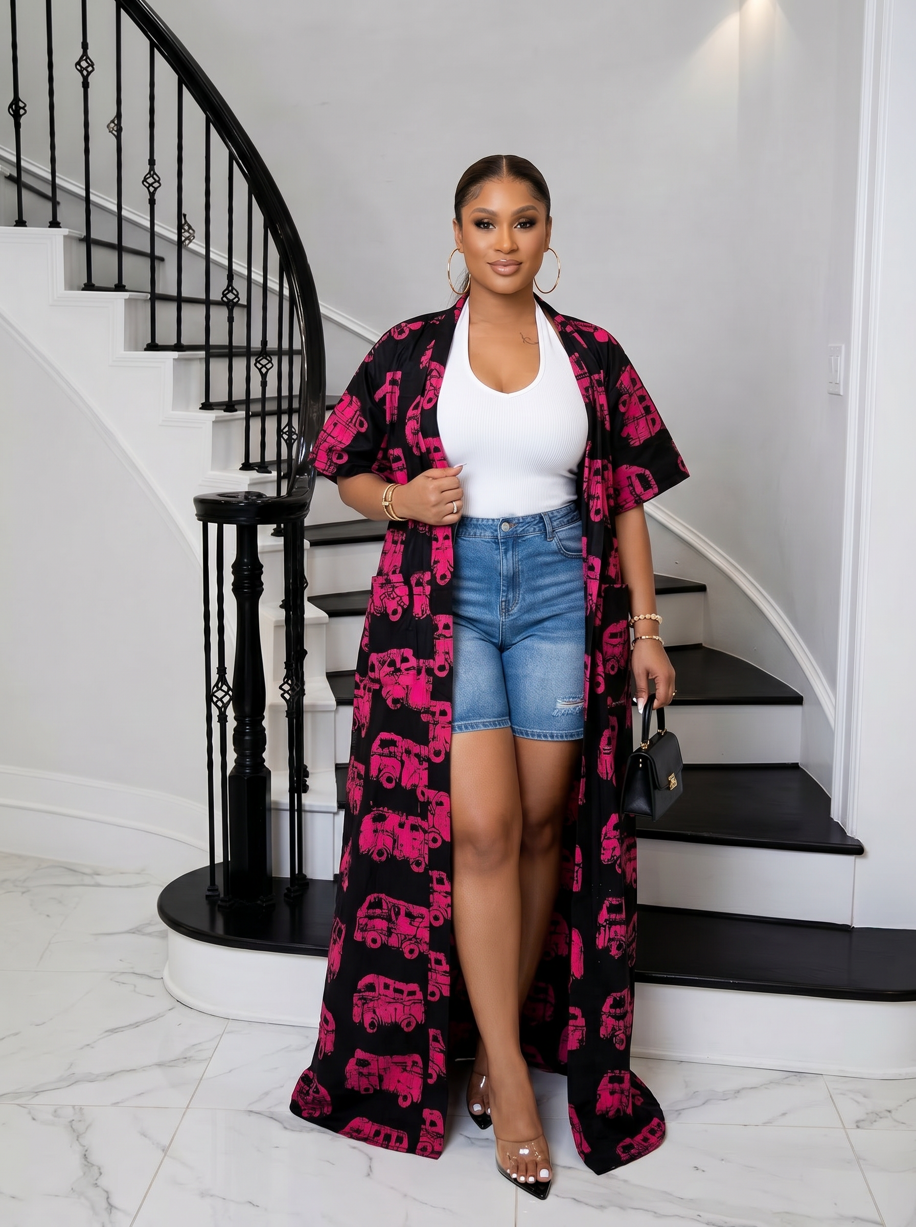 The Luxe Ankara Kimono