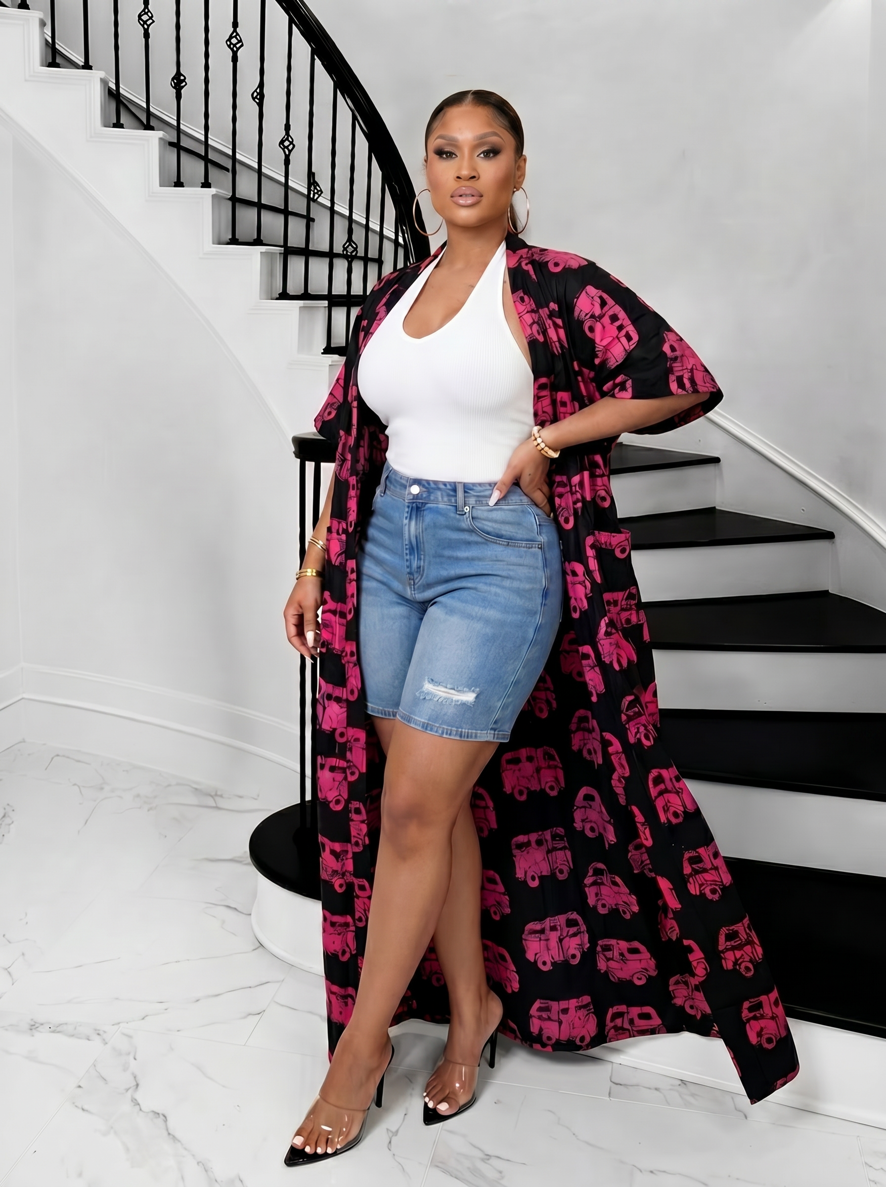 The Luxe Ankara Kimono