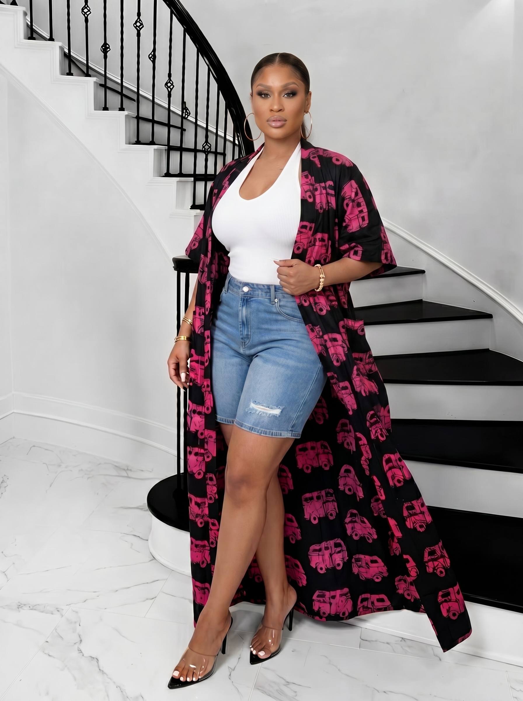 The Luxe Ankara Kimono