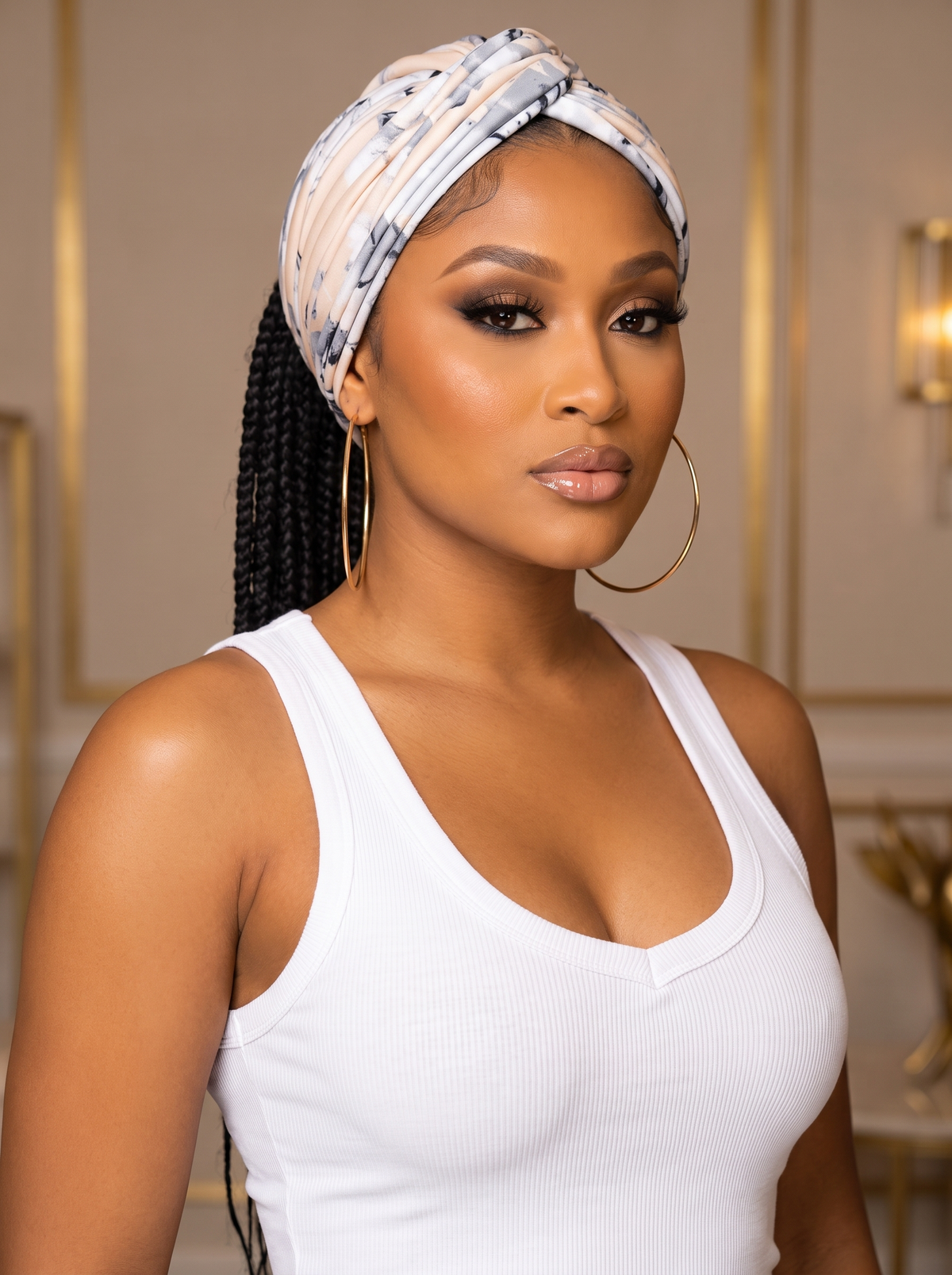 ALADDIN PLEATED READY TO WEAR TURBAN CAP