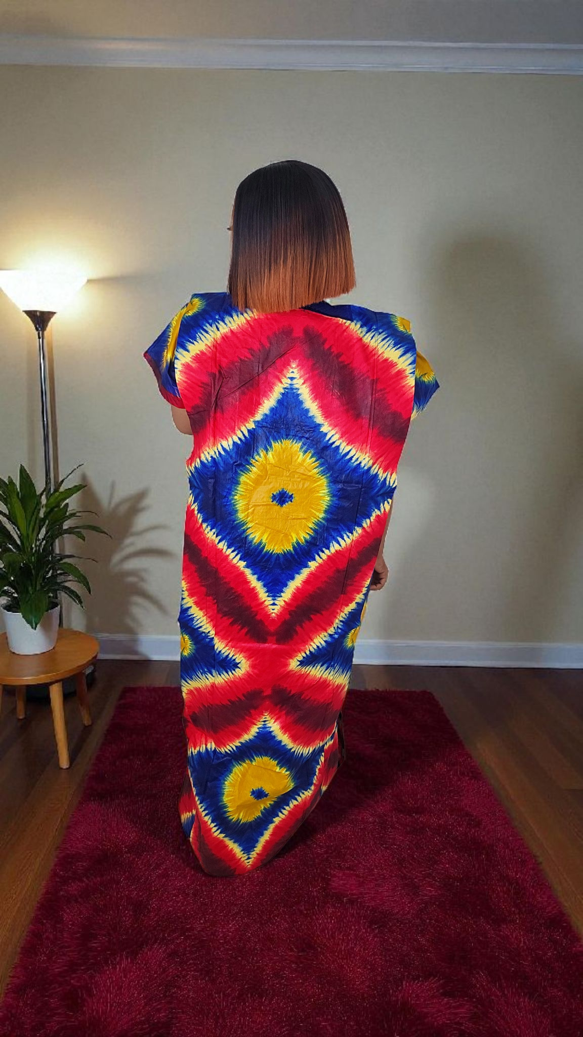 Phoenix Luxe Ankara Rich Aunty Bubu Dress