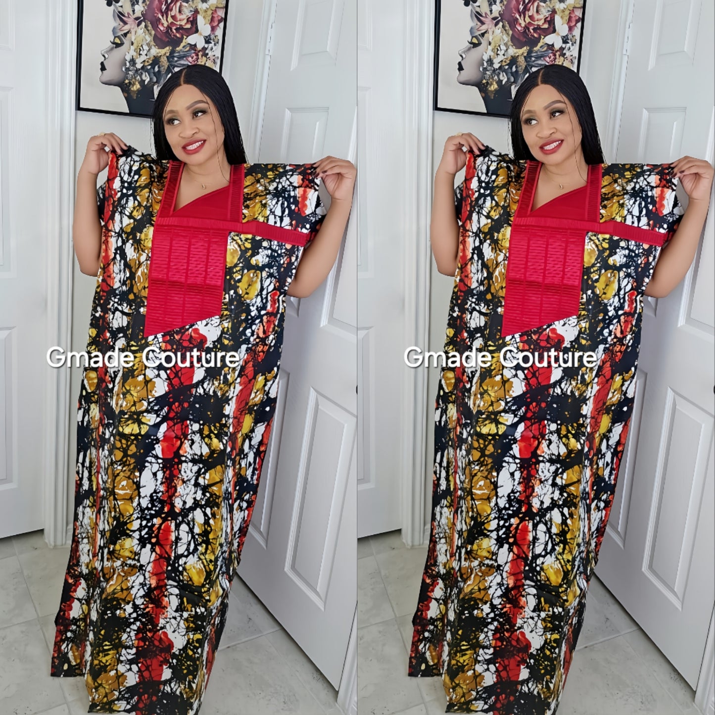 Phoenix Luxe Ankara Rich Aunty Bubu Dress