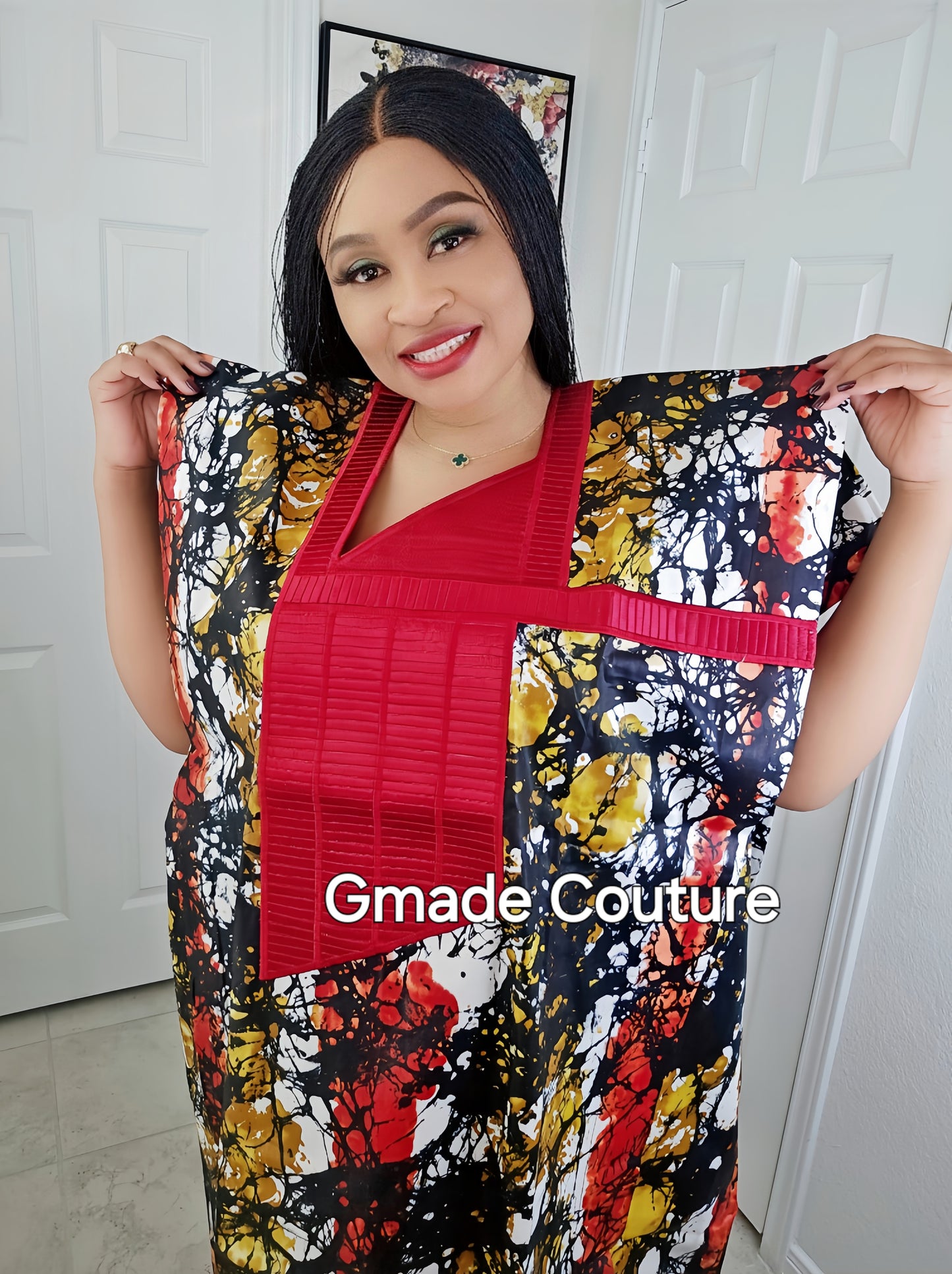 Phoenix Luxe Ankara Rich Aunty Bubu Dress