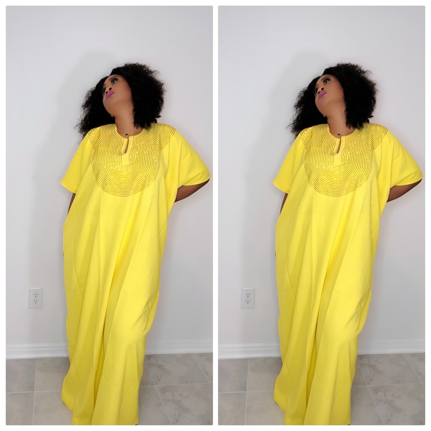 CHIC BOUBOU SPARKLY KAFTAN WITH HIDDEN SIDES POCKETS 4 ( BESTSELLER)