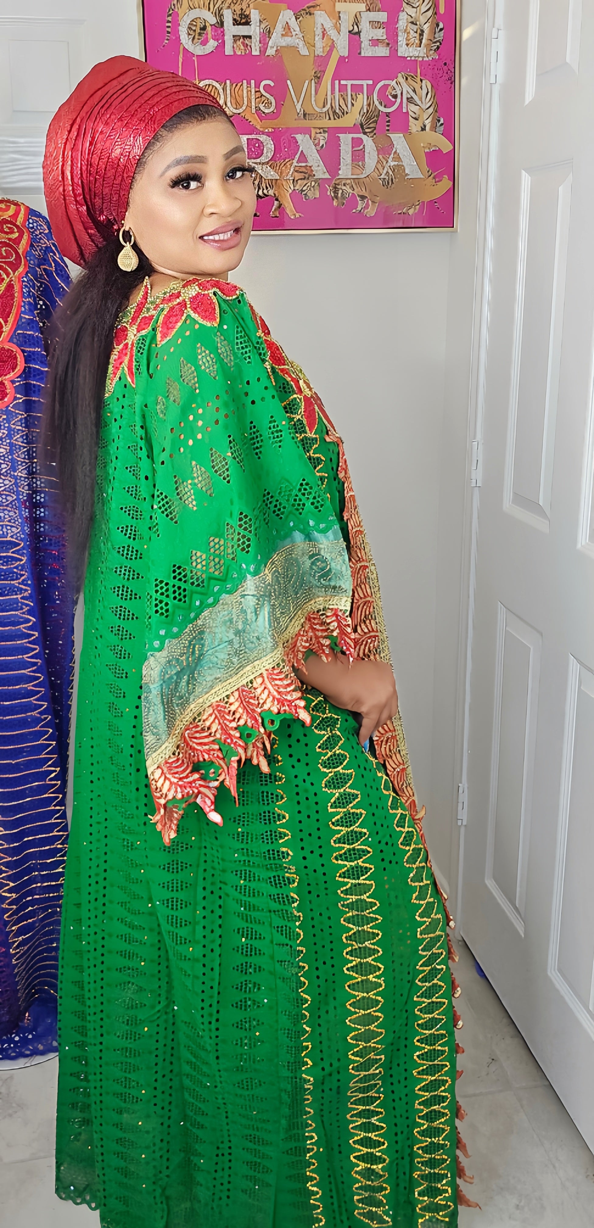 THE MONARCH RICH AUNTY MILLION STONES BUBU KAFTAN r r