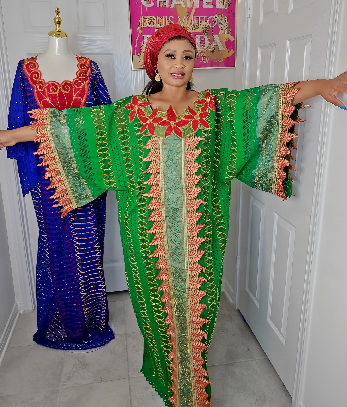 THE MONARCH RICH AUNTY MILLION STONES BUBU KAFTAN