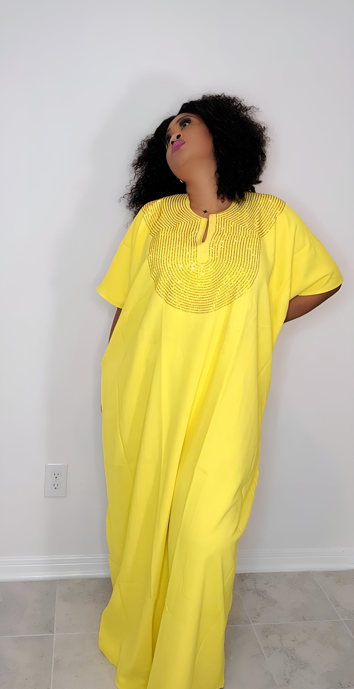 CHIC BOUBOU SPARKLY KAFTAN WITH HIDDEN SIDES POCKETS 4 ( BESTSELLER)
