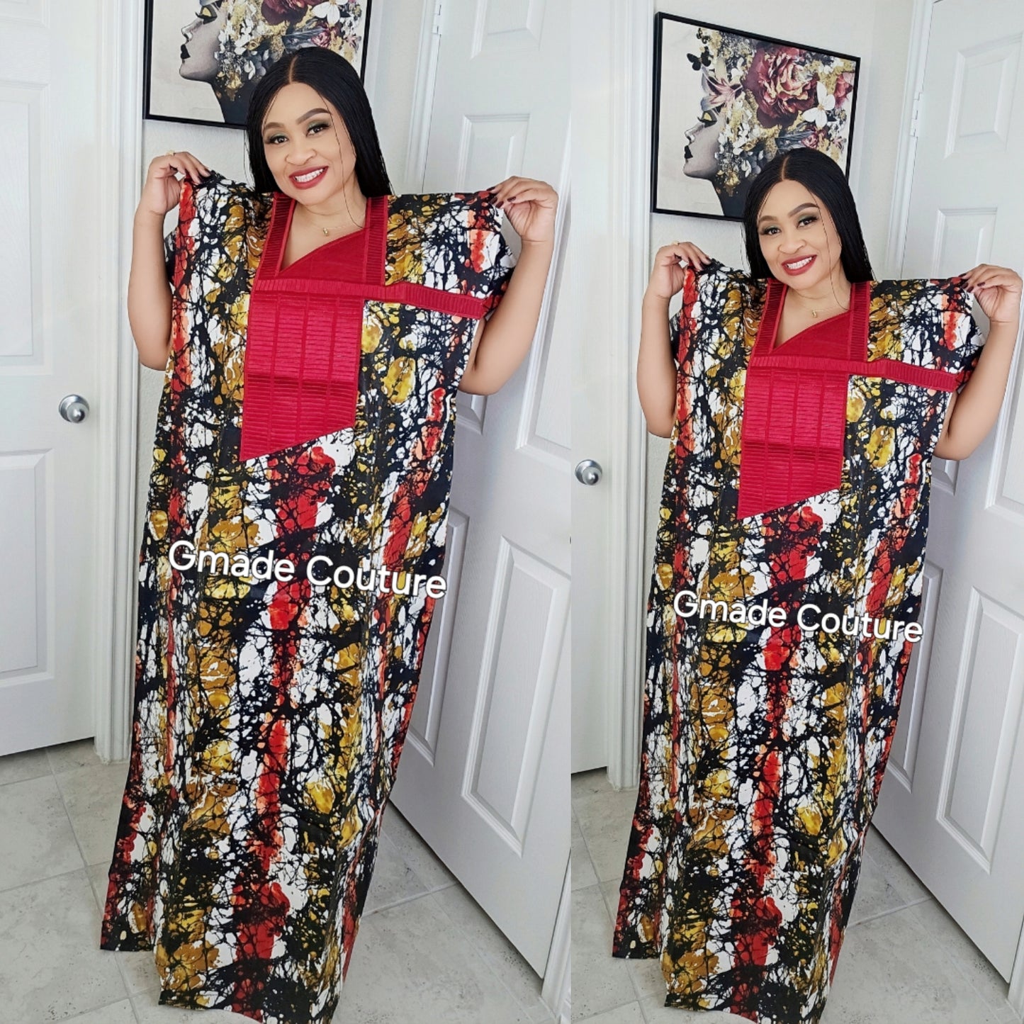 Phoenix Luxe Ankara Rich Aunty Bubu Dress