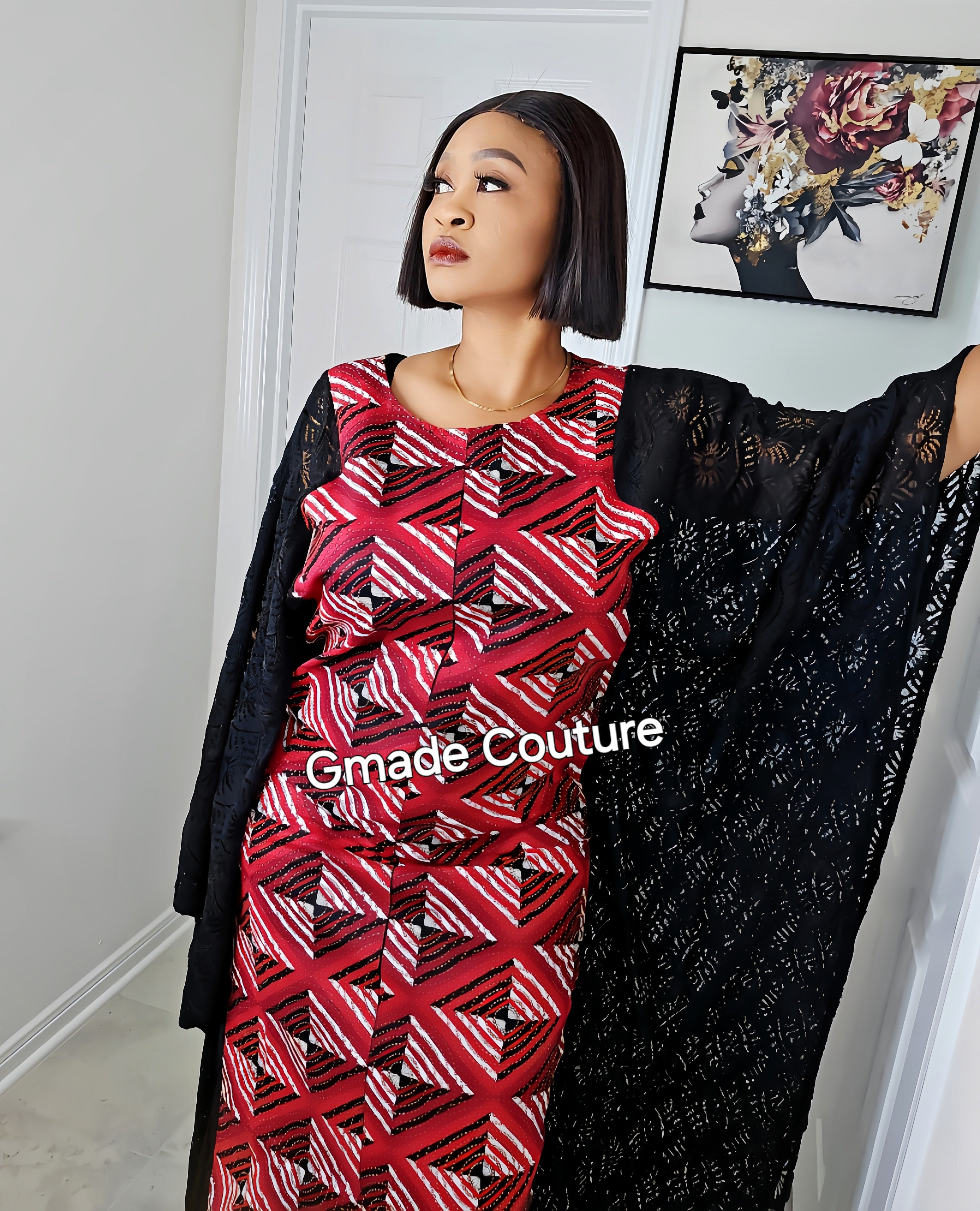 ADESUWA ANKARA +LACE COMBO