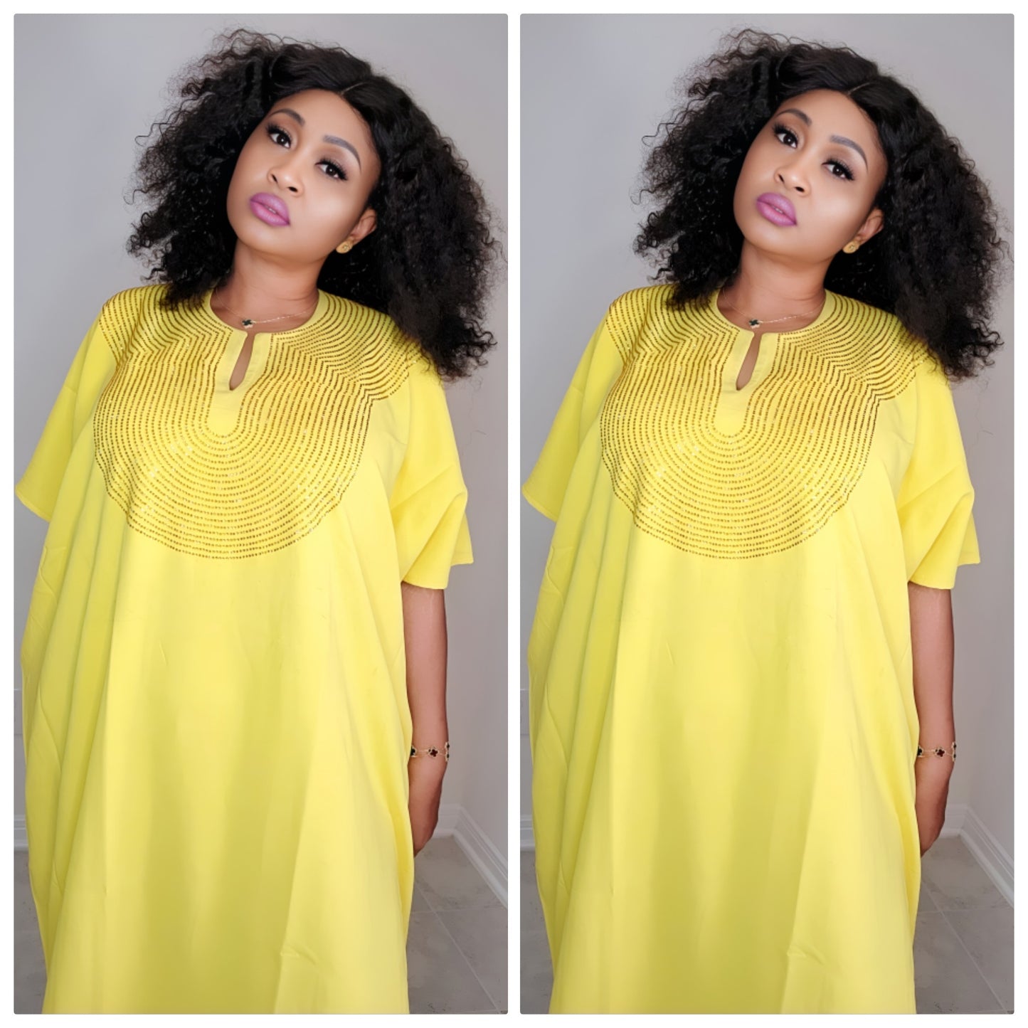 CHIC BOUBOU SPARKLY KAFTAN WITH HIDDEN SIDES POCKETS 4 ( BESTSELLER)