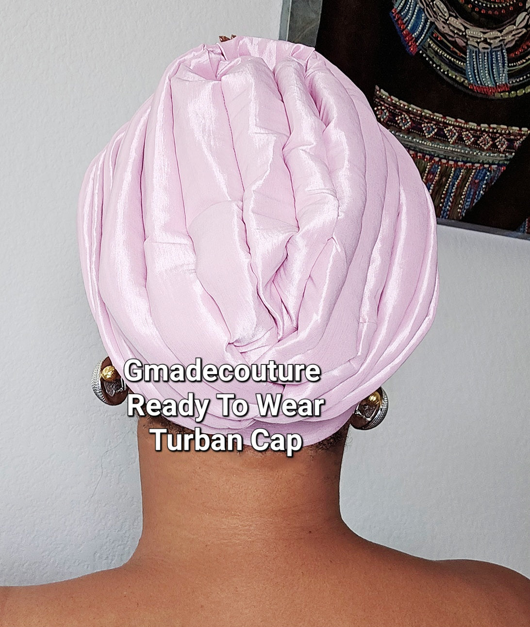 Tasha Ready to wear Turban with up-do Rhinestones 19