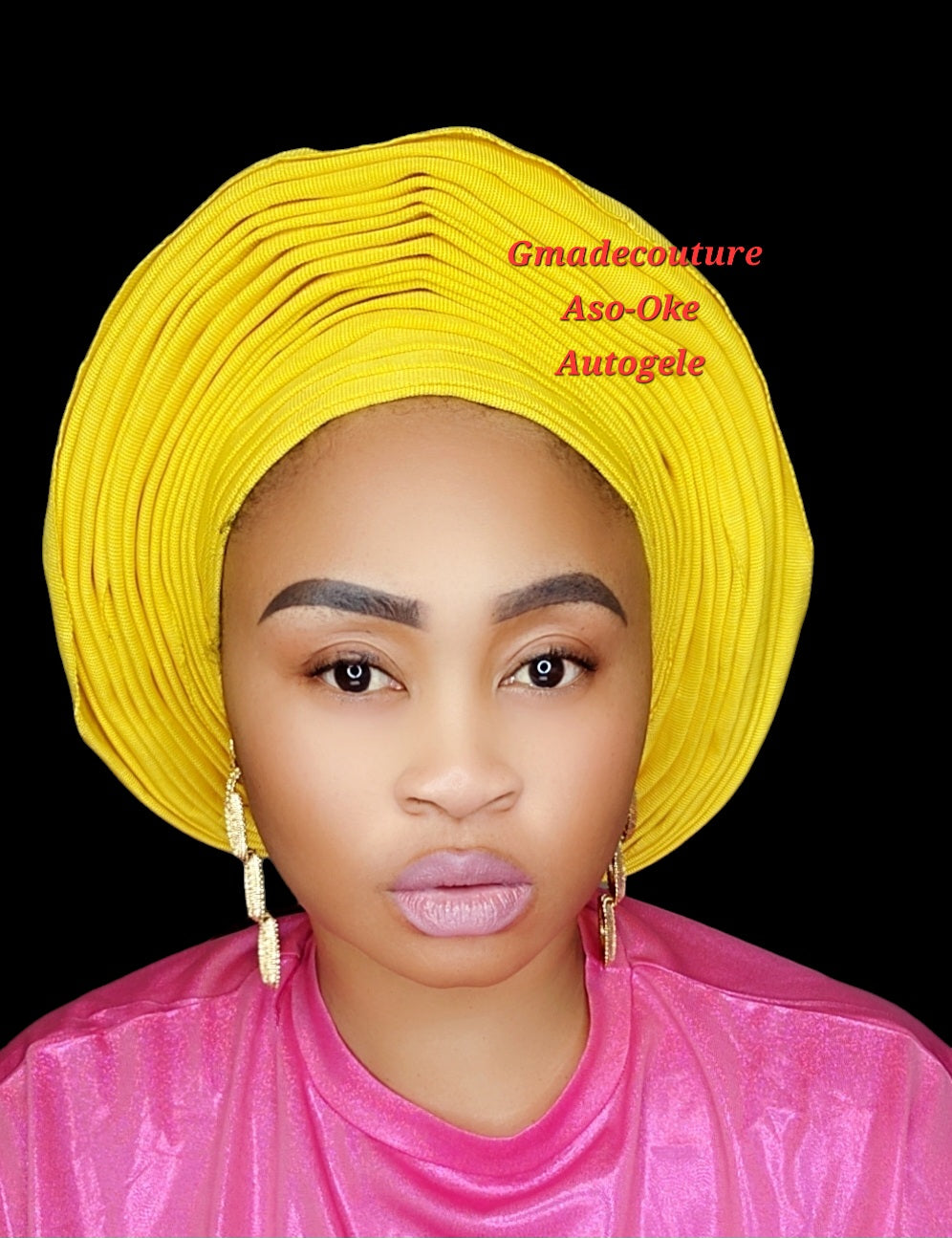 AUTOGELE HEADTIE WITH PLAIN ASO OKE GELE