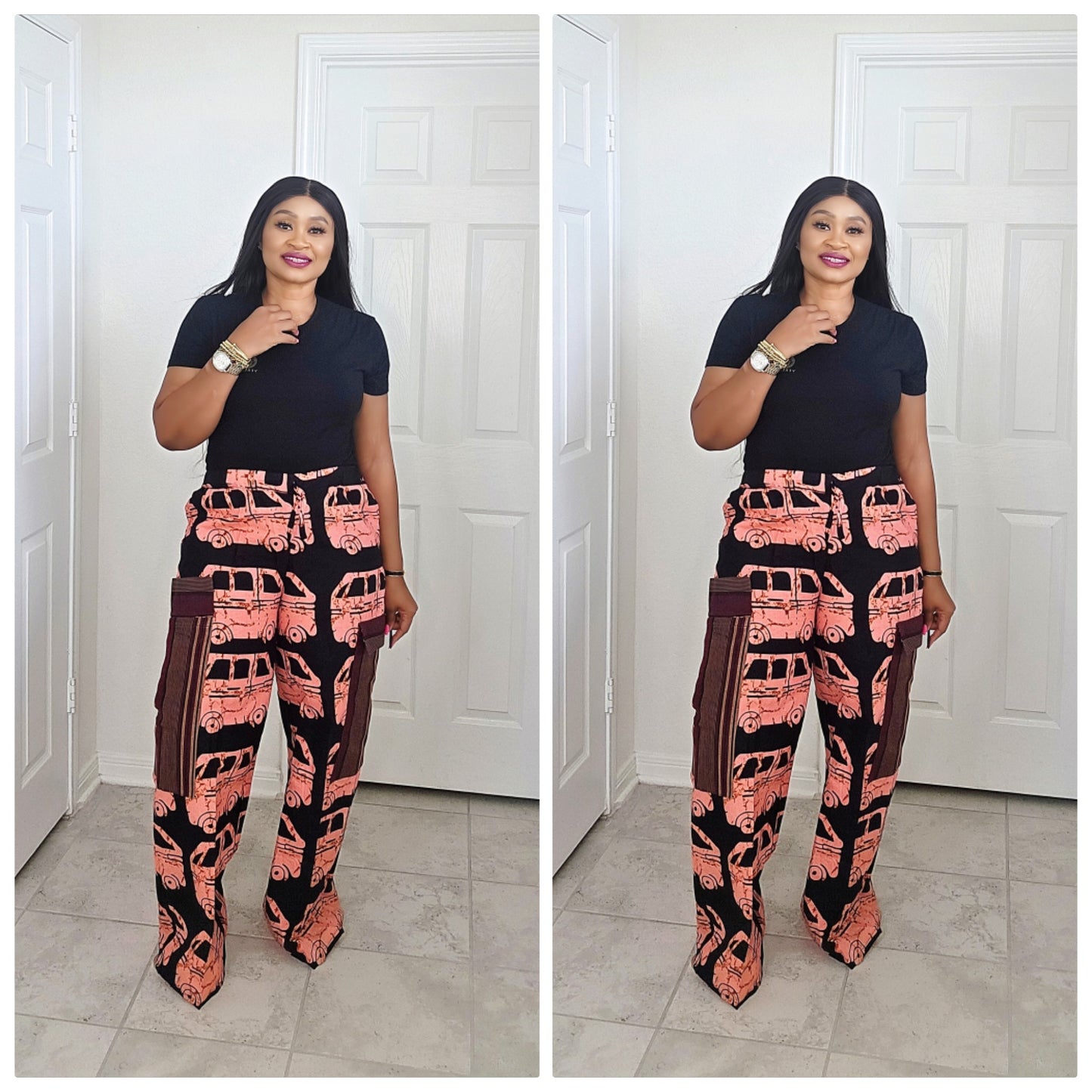 Ankara Cargo Pants – 100% Cotton African Print