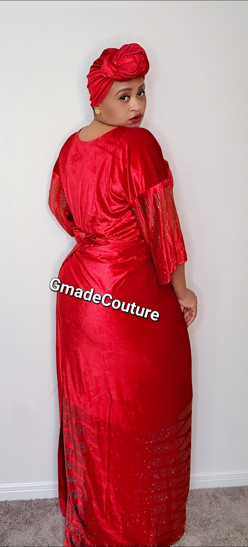 3- piece Ready to wear Wrapper set ( Iro and Buba with Matching Scarf)