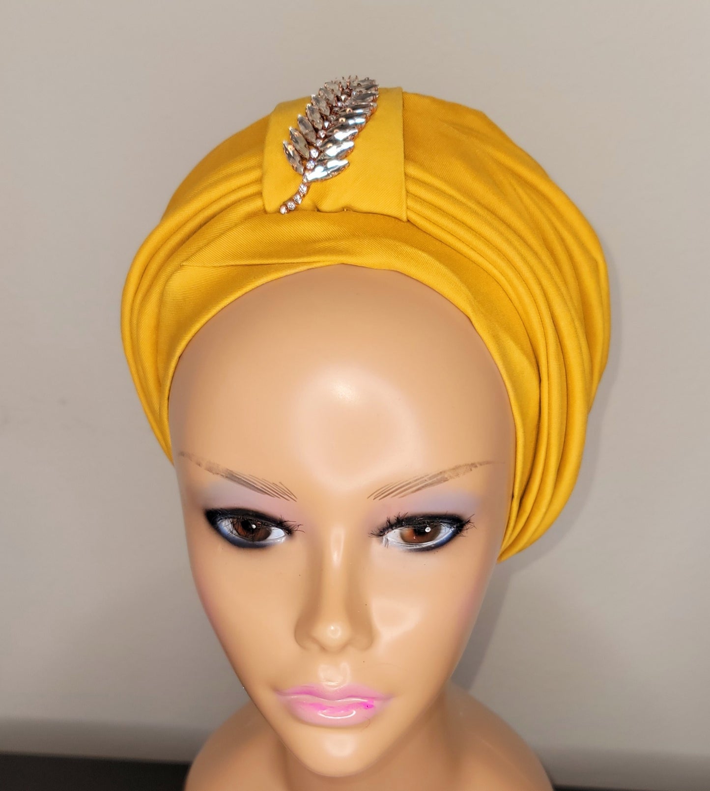 Tasha Ready to wear Turban with up-do Rhinestones 25