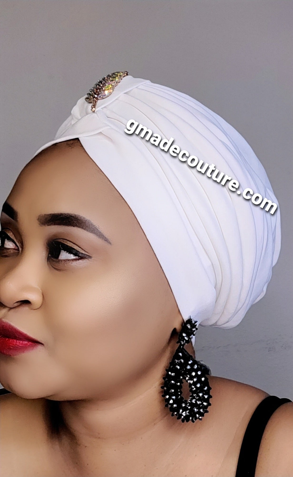 Tasha to wear Turban with up-do Rhinestones 17