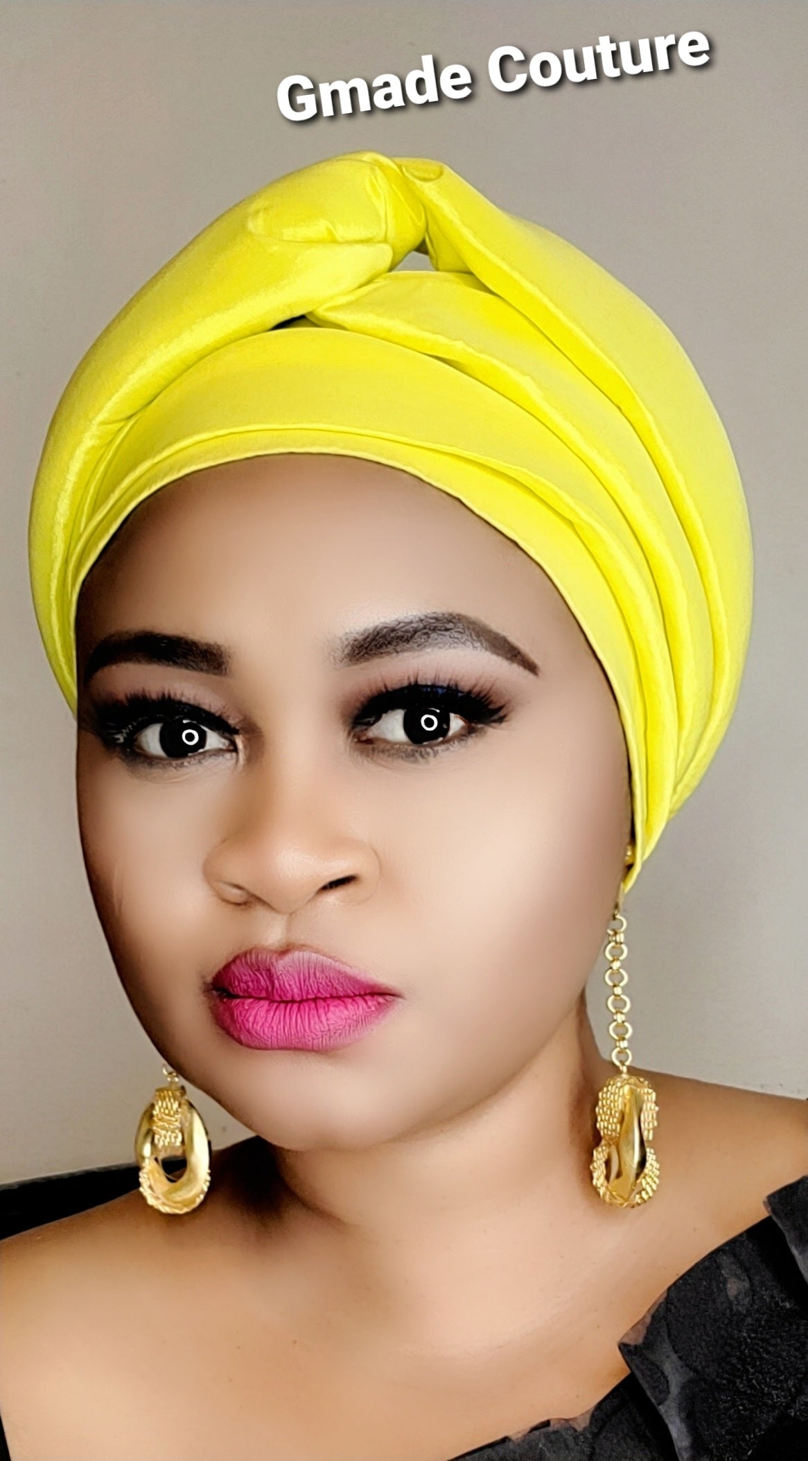 READY TO WEAR TAFETTA TURBAN GELE CAP WITH KNOT UP-DO- 3