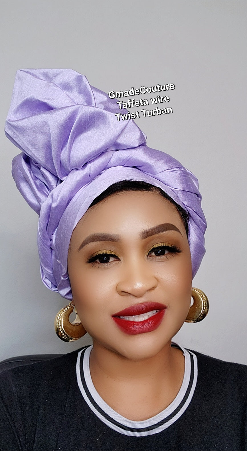 GMADE TWISTED WIRE READY TO WEAR TURBAN CAP/ GELE WITH UP-DO H