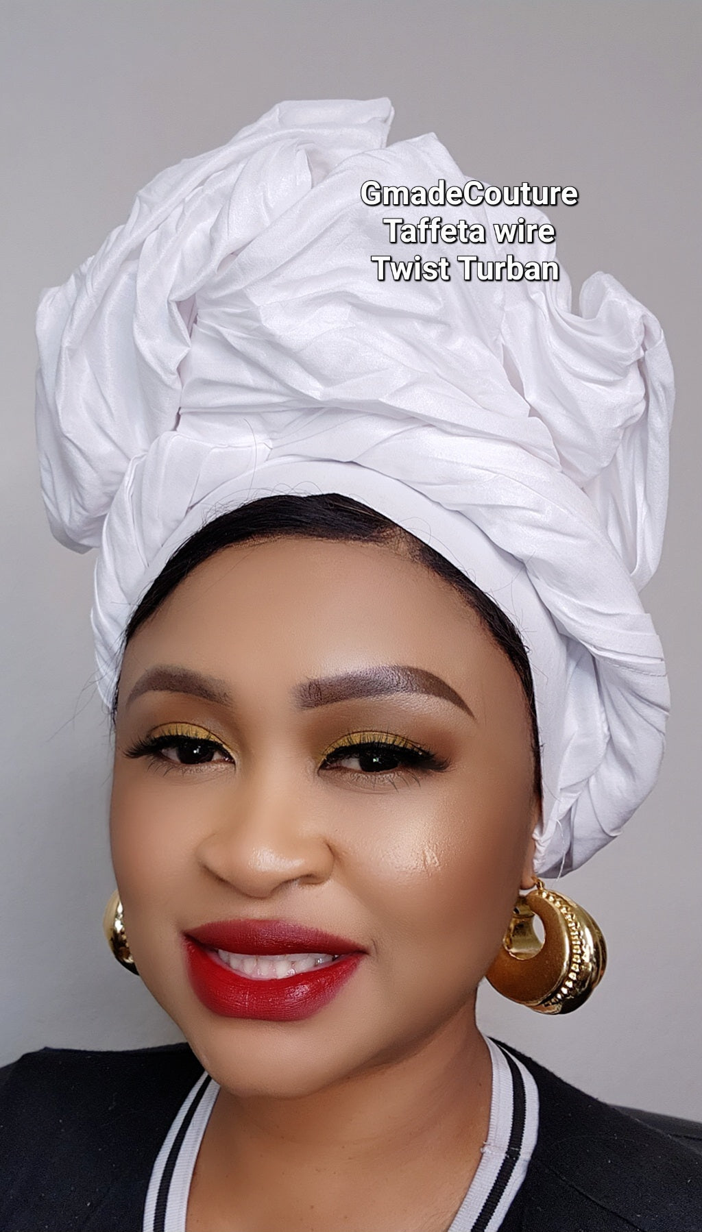 GMADE TWISTED WIRE READY TO WEAR TURBAN CAP/ GELE WITH UP-DO J
