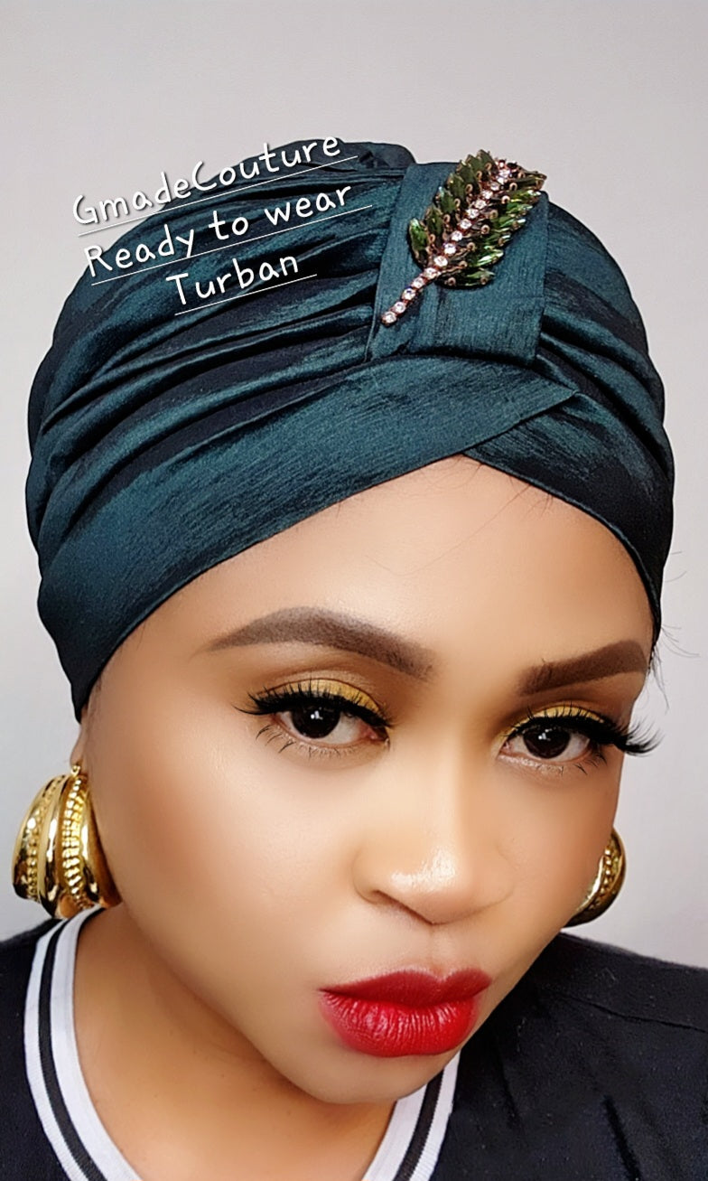 Tasha to wear Turban with up-do Rhinestones 1