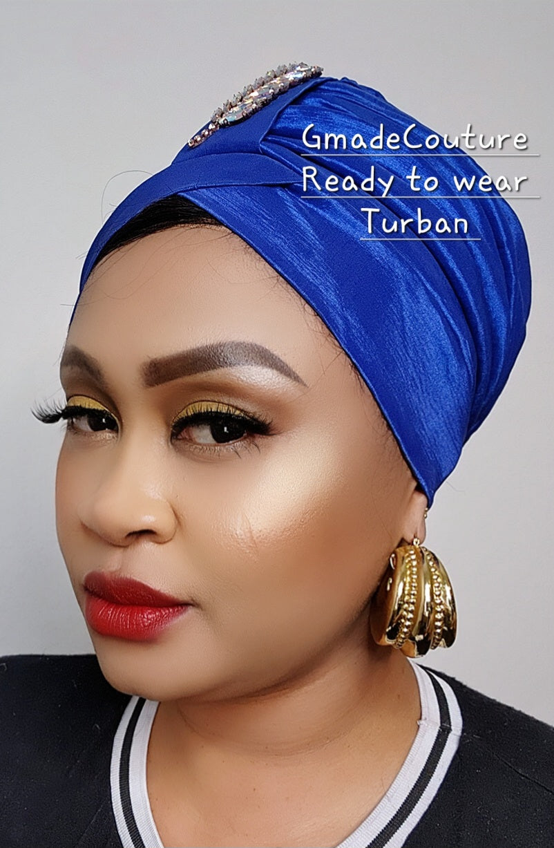 Tasha to wear Turban with up-do Rhinestones 7