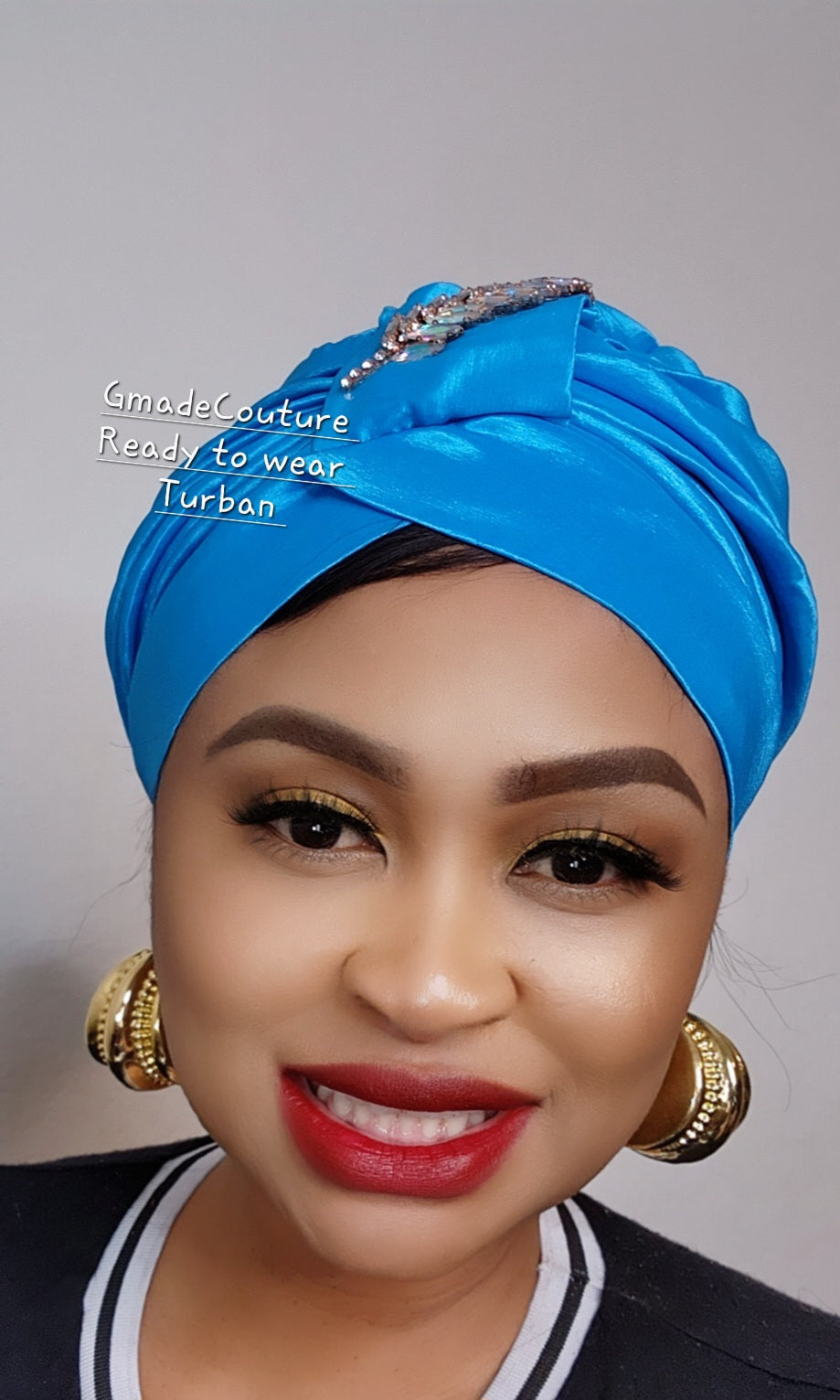 Tasha to wear Turban with up-do Rhinestones 2