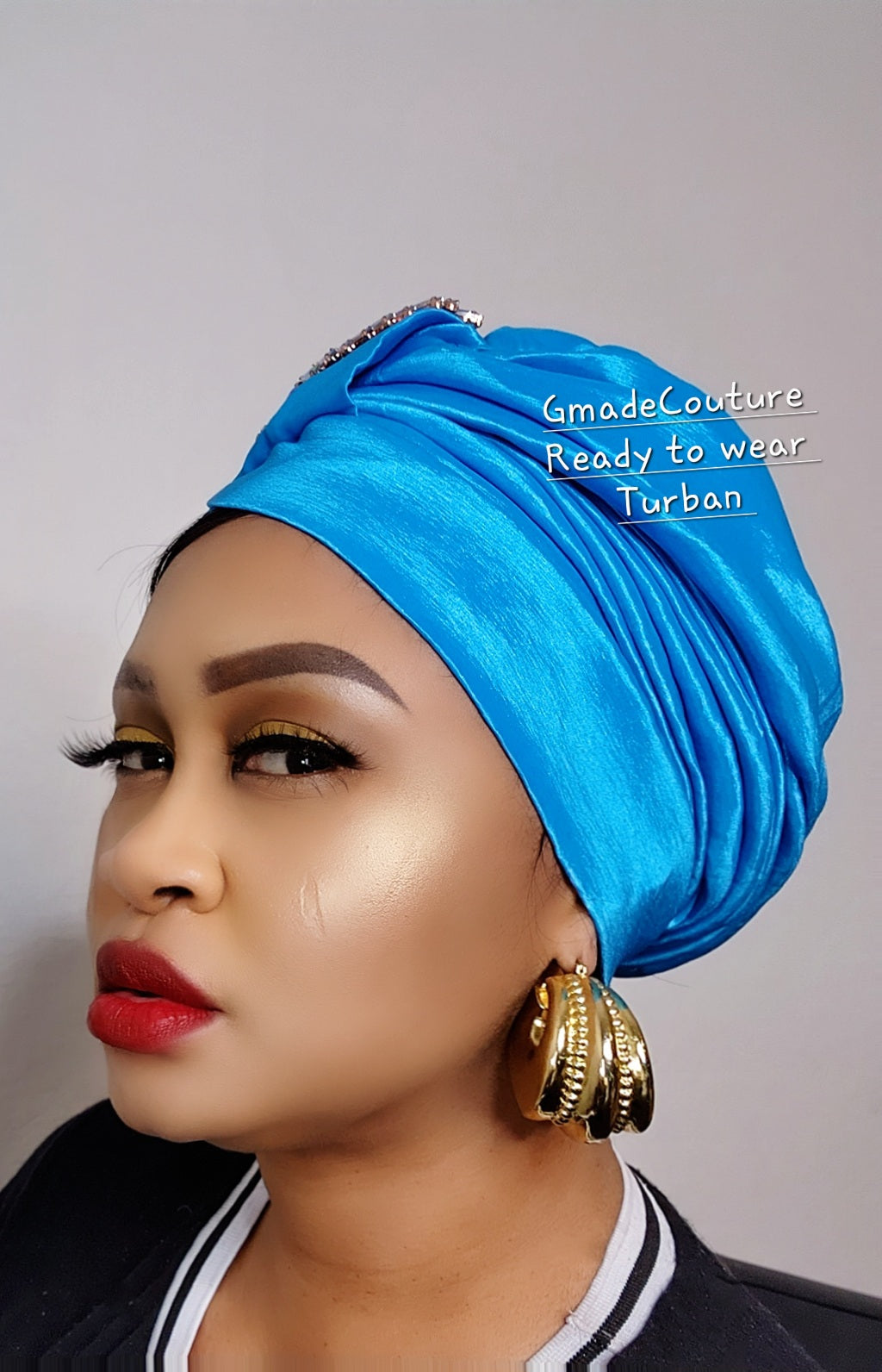 Tasha to wear Turban with up-do Rhinestones 2