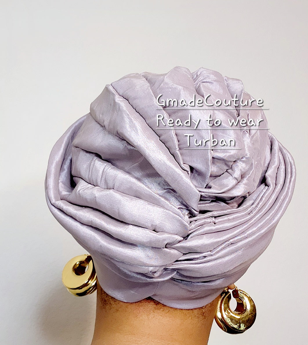 Tasha Ready to wear Turban with up-do Rhinestones 24