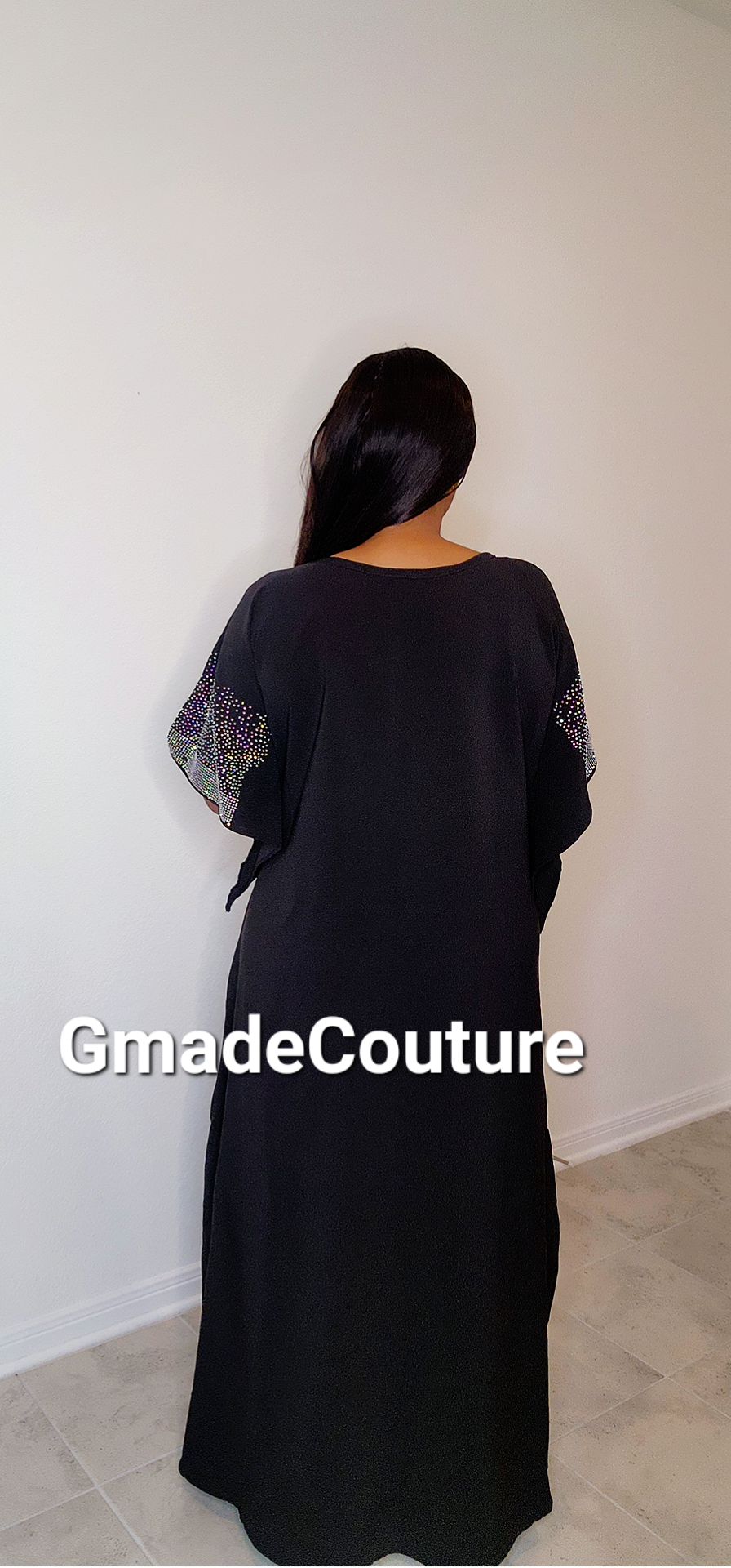 SUSU KAFTAN WITH ANKARA PATCH DRESS