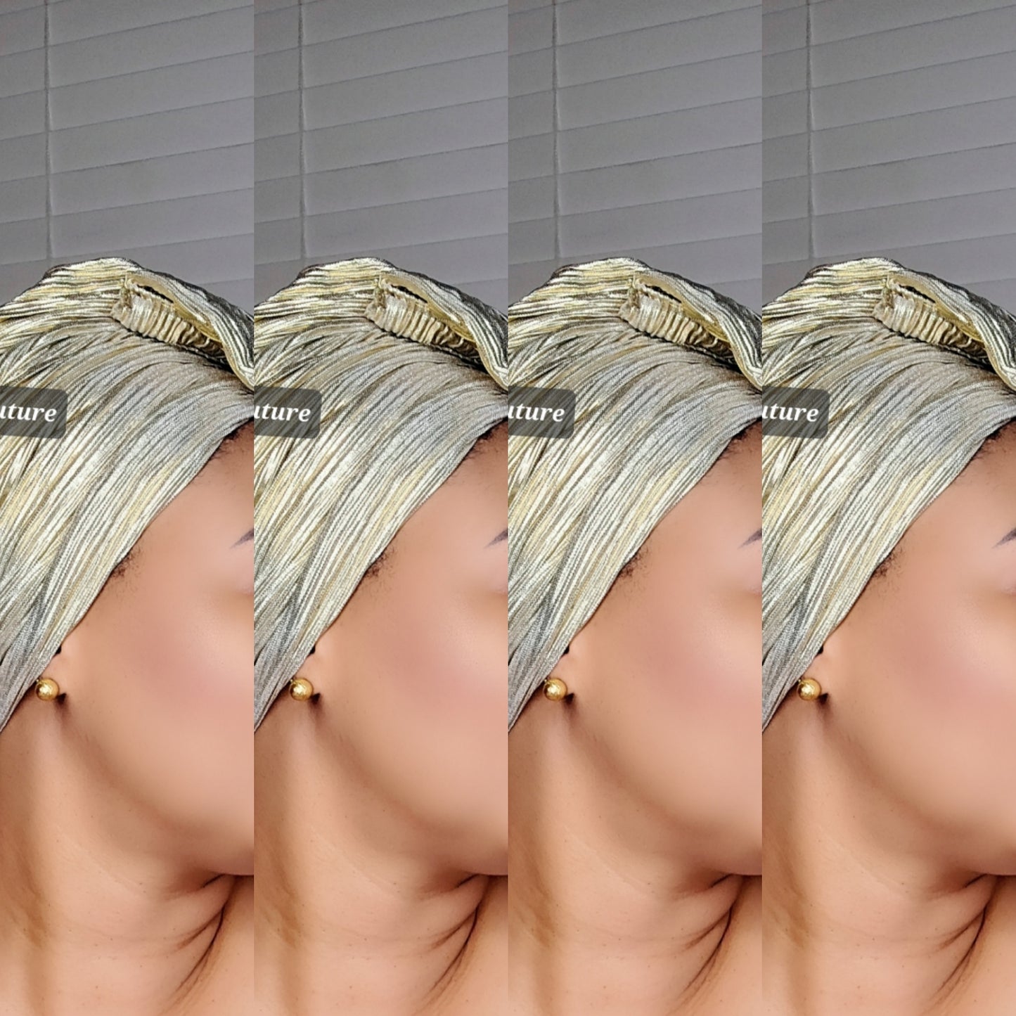 TURBAN TWIST CAP ROSE UP-DO