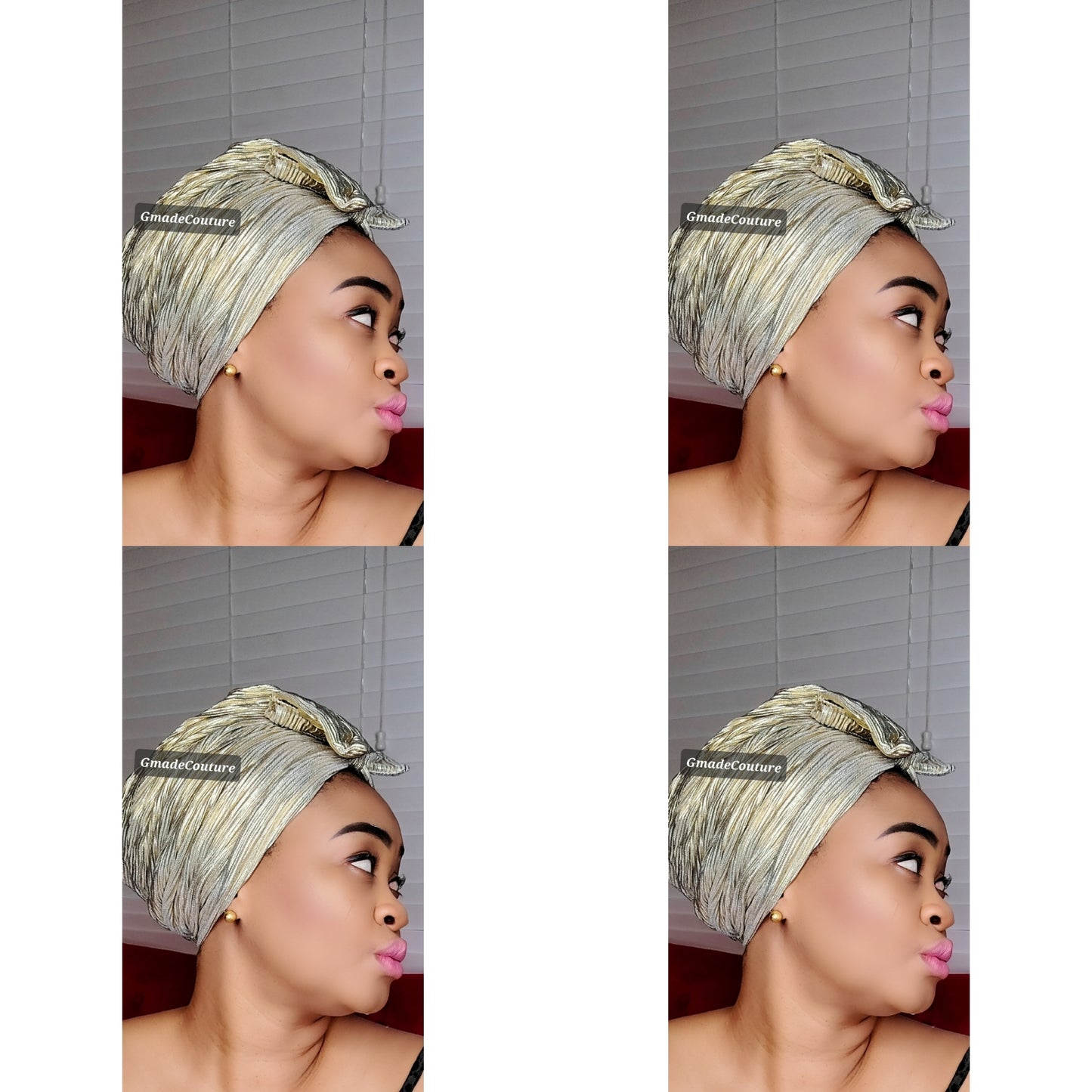 TURBAN TWIST CAP ROSE UP-DO