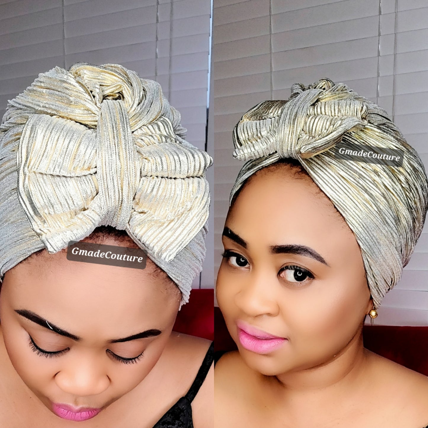 TURBAN TWIST CAP ROSE UP-DO