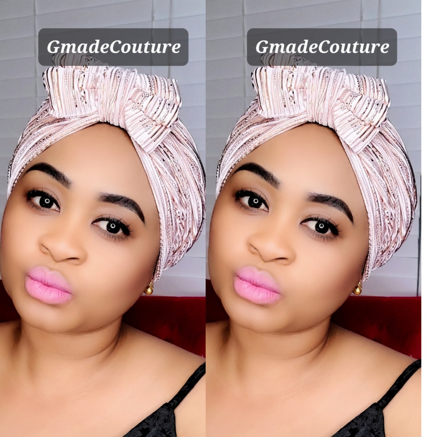 TURBAN TWIST CAP ROSE UP-DO 1