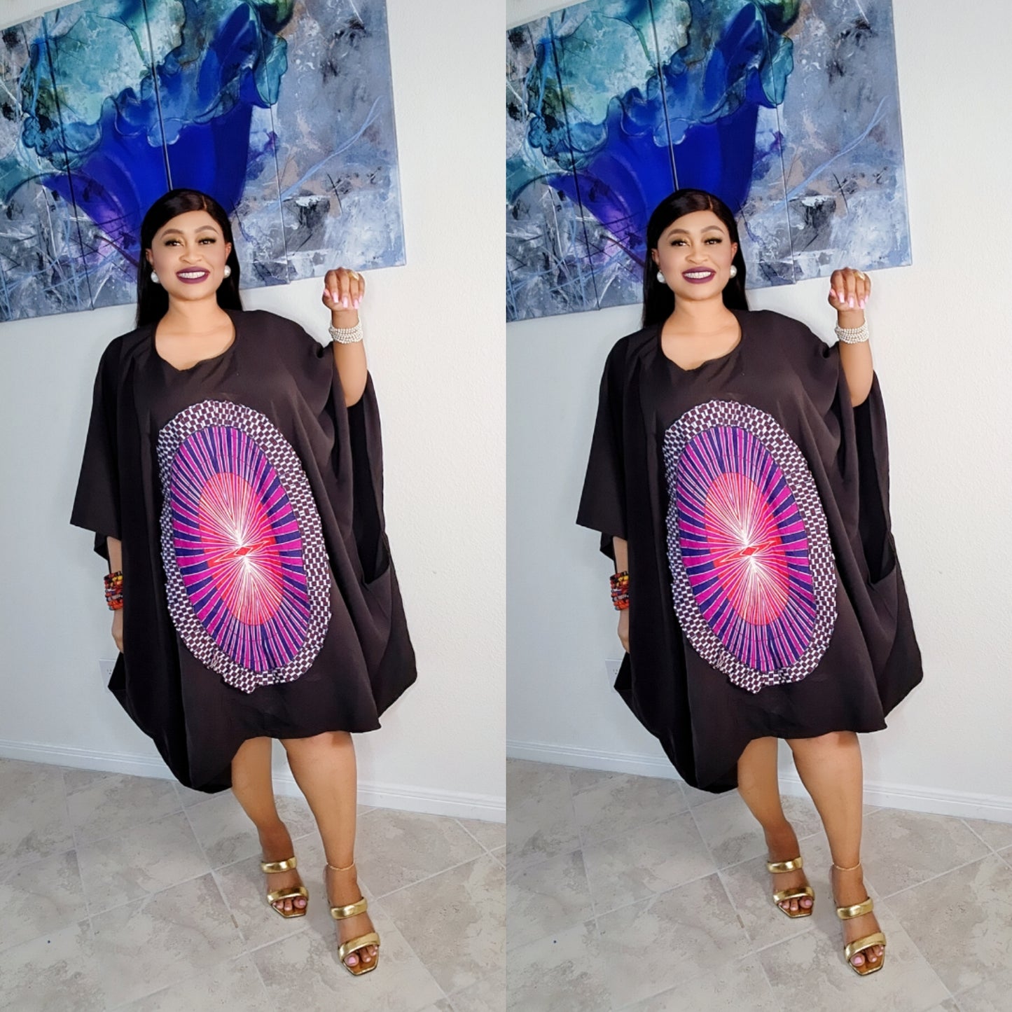 AFRO-CENTRIC ANKARA DASHIKI DRESS/TOP 1