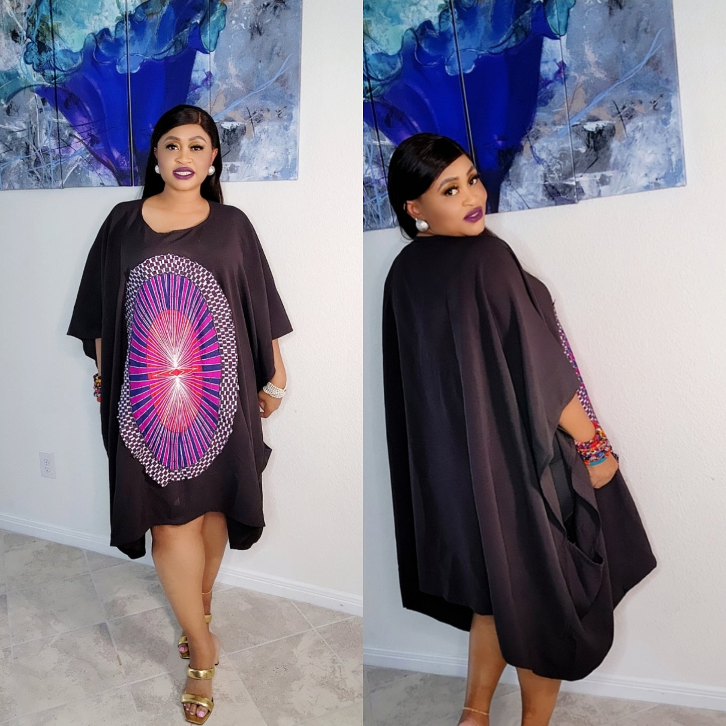 AFRO-CENTRIC ANKARA DASHIKI DRESS/TOP 1