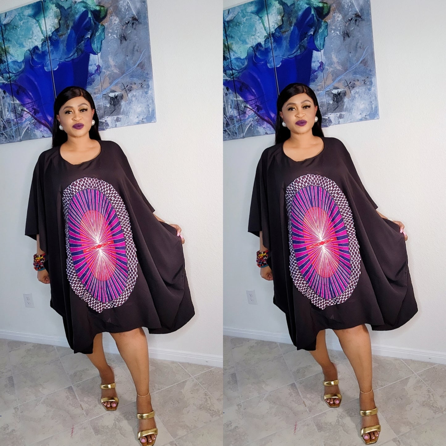 AFRO-CENTRIC ANKARA DASHIKI DRESS/TOP 1