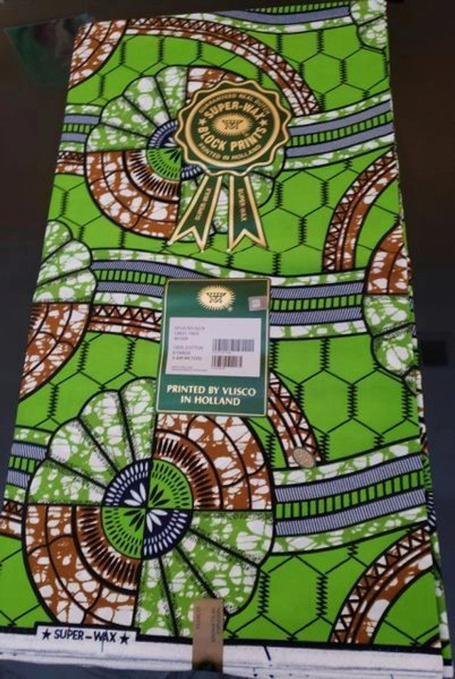 ANKARA DUTCH WAX FABRIC PRINT- 100% Cotton- 8