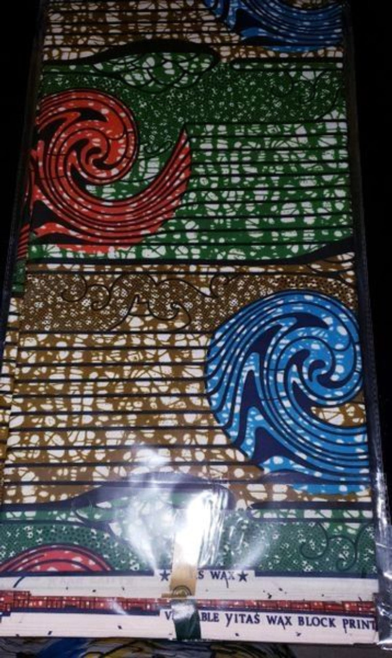 ANKARA DUTCH WAX FABRIC PRINT- 100% Cotton- 5