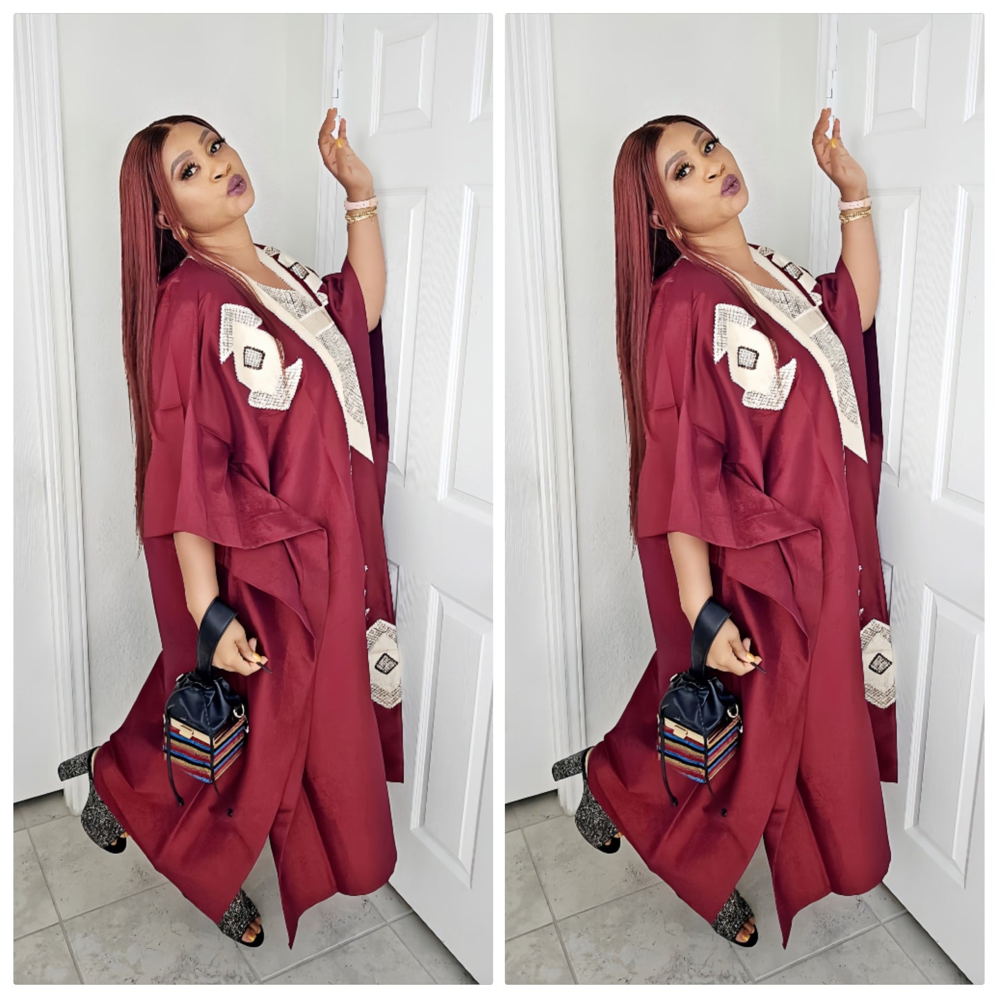 Omalicha – Rich Aunty Embroidered Bubu Agbada Kaftan