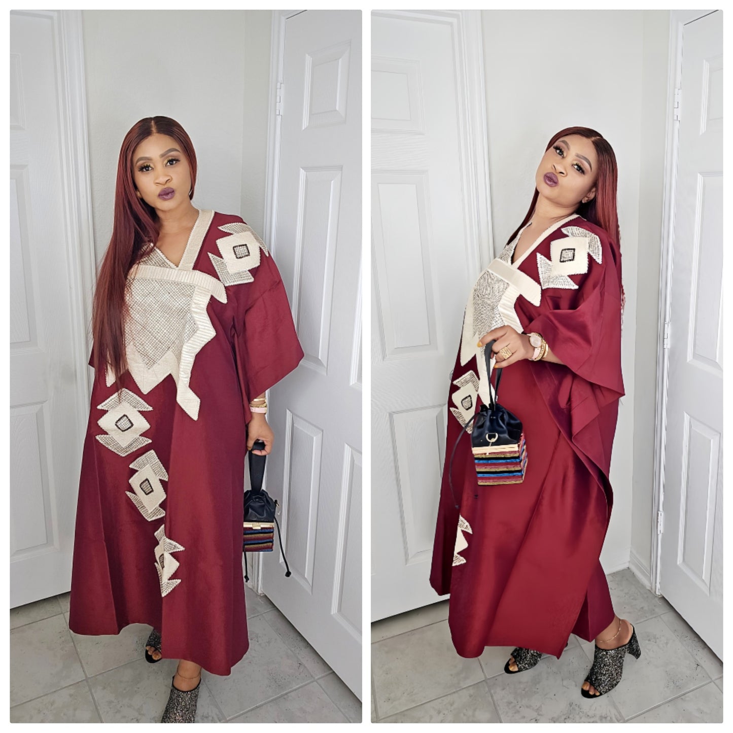 Omalicha – Rich Aunty Embroidered Bubu Agbada Kaftan