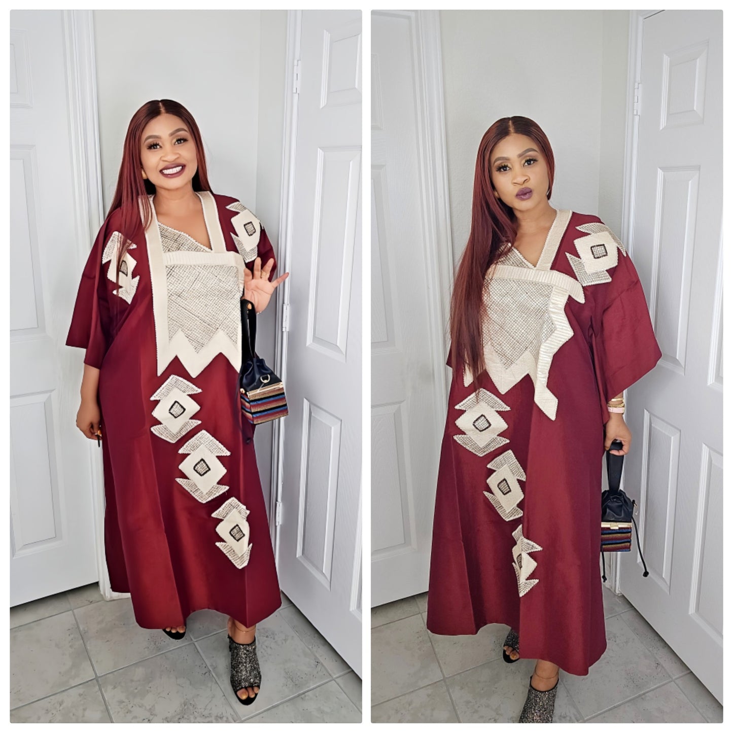 Omalicha – Rich Aunty Embroidered Bubu Agbada Kaftan