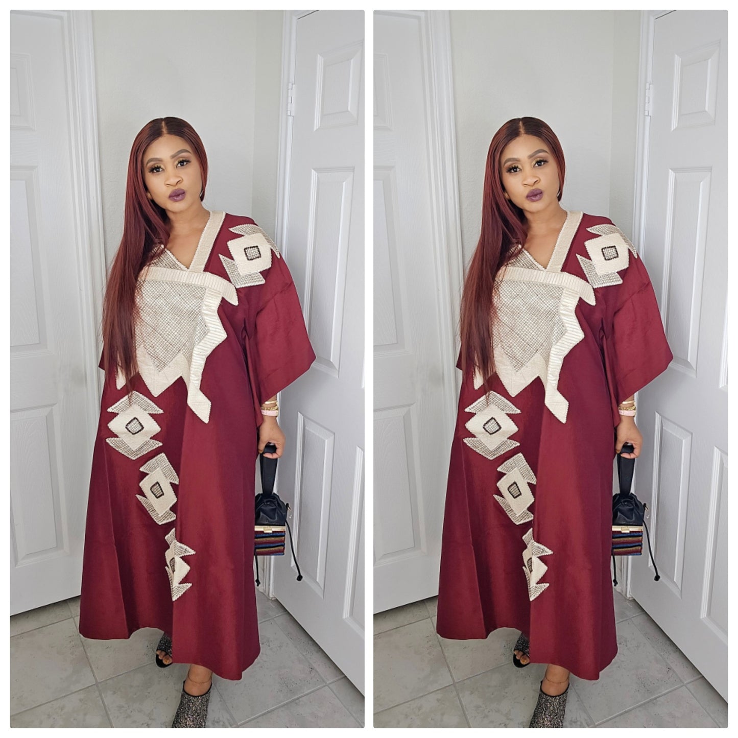 Omalicha – Rich Aunty Embroidered Bubu Agbada Kaftan