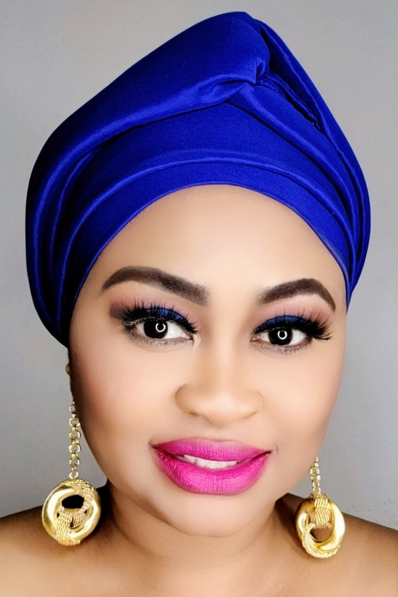 READY TO WEAR TAFETTA TURBAN GELE CAP WITH KNOT UP-DO