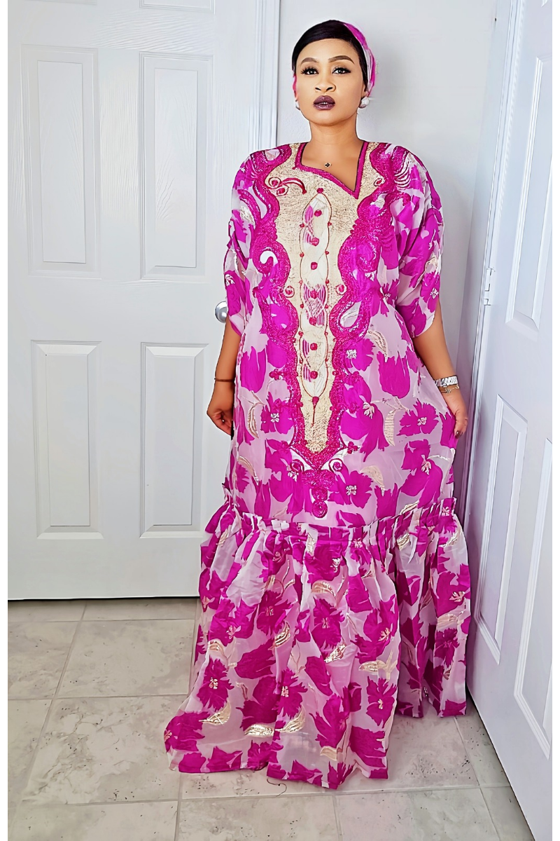 Golden Luxe Brocade Bubu