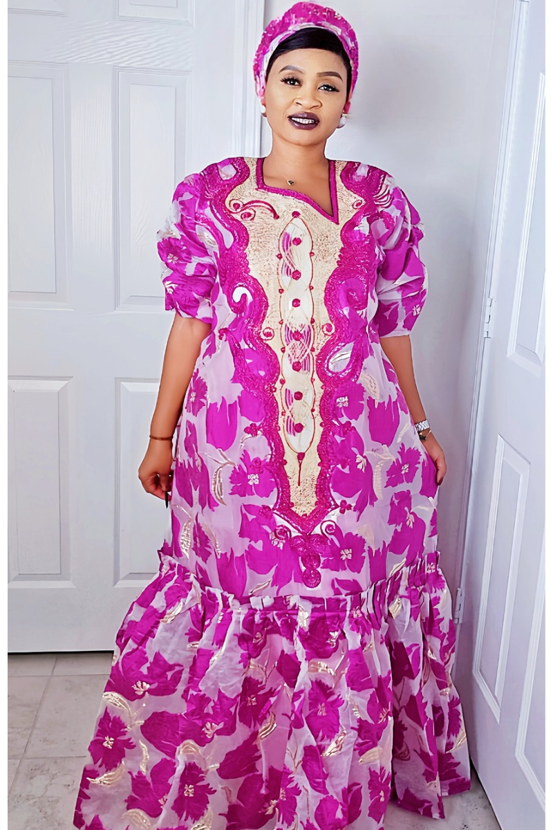 Golden Luxe Brocade Bubu